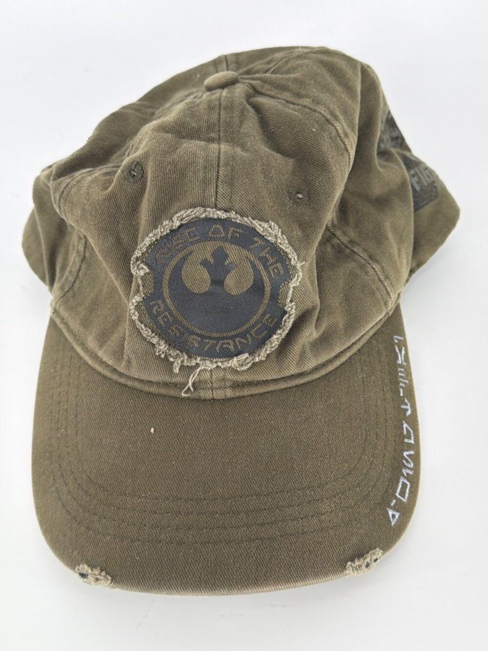 Star Wars Galaxys Edge Rebel Alliance Distressed Cap Brown 100% Cotton Adjustabl